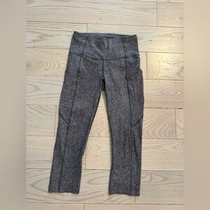 Lululemon Athletica Gray Patterned Leggings